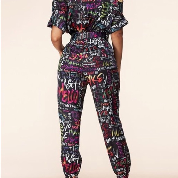 Latiste | Funky Groove Utility Graffiti Jumpsuit - Picture 4 of 6